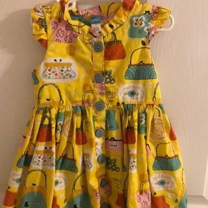 Dress with purse print